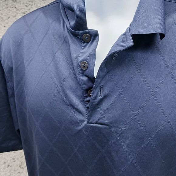 Champion Duo Dry Men's Large Golf Shirt/ Polo Shirt 3 Button. Blue.............. - Picture 2 of 11